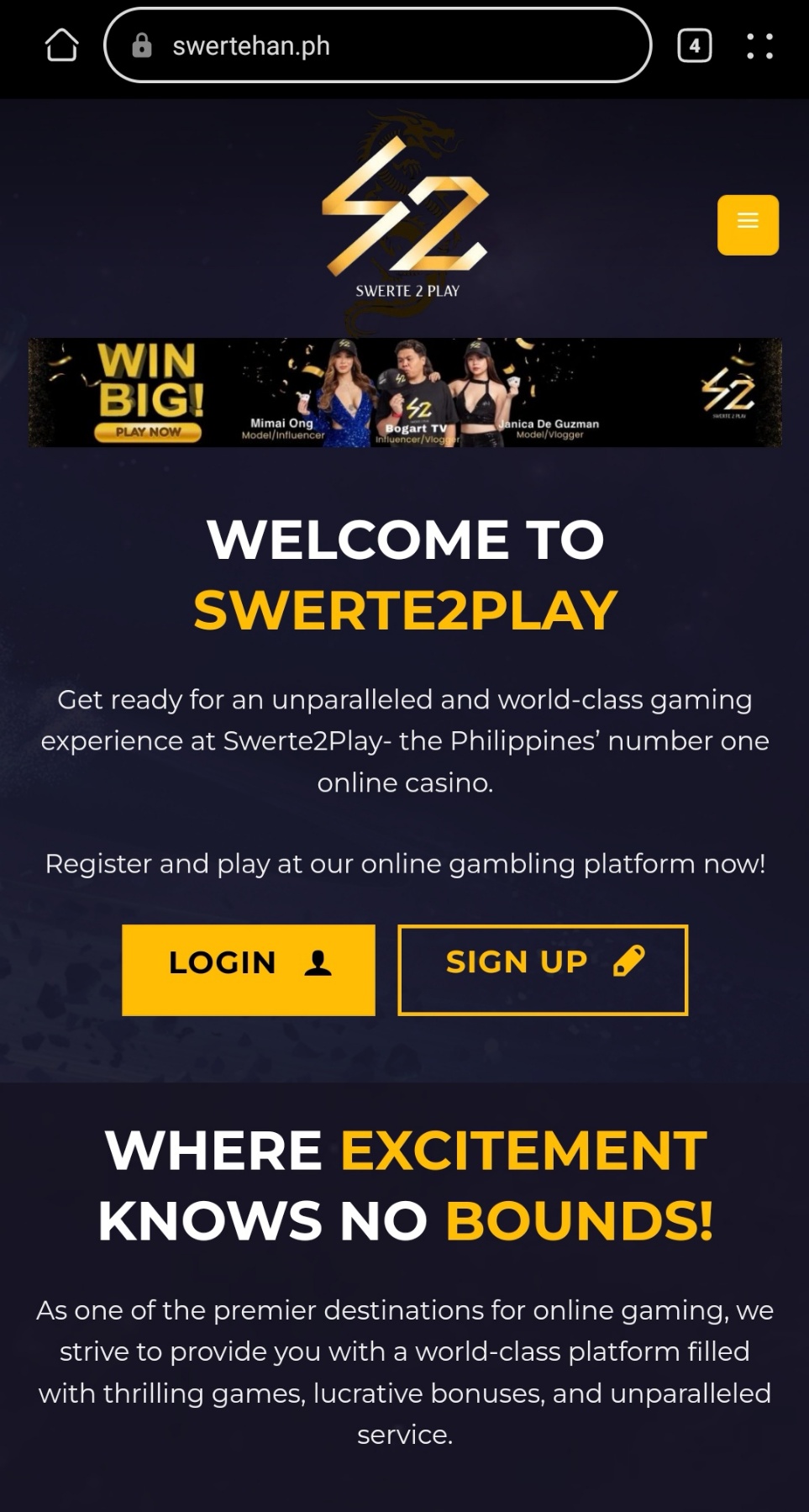 SwertePlay Website- Swertehan.ph